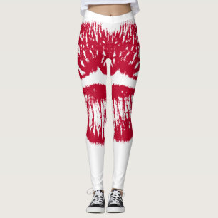 Leggings Lèvres rouges