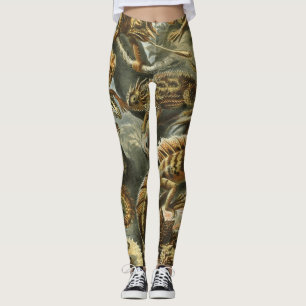 Leggings Lézards par Ernst Haeckel Lacertilia Animal Vintag