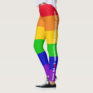 Leggings LGBT Gay pride 2020 rainbow flag Love Wins citatio