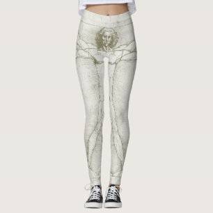 Leggings L'homme vitruvien de Léonard de Vinci