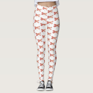 Leggings libellule de fleurs avec sakura de bijoux