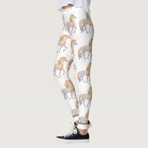 Leggings Licorne Arc-en-Ciel Magique Personnalisée