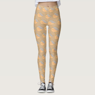 Leggings Licorne de mer narval pailleté rose doré