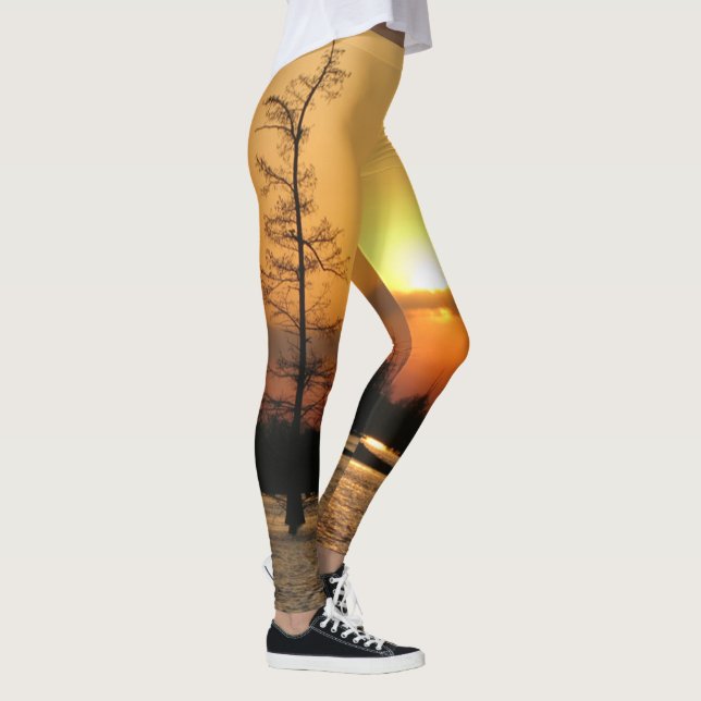 Leggings Ligne Bleue fine - Lever du soleil à Millwood (Droite)