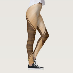 Leggings Ligne Bleue Mince - Inlay en Bois
