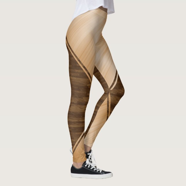 Leggings Ligne Bleue Mince - Inlay en Bois (Droite)