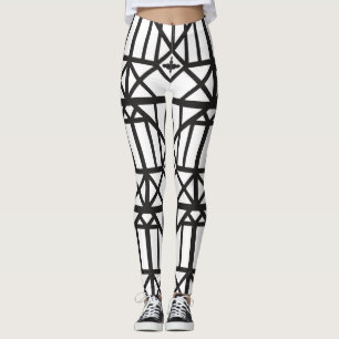 Leggings Ligne de treillis patrimoniale inspirée de l'archi