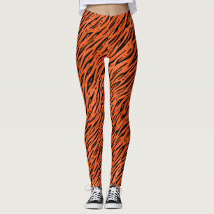 Leggings Ligne Orange Tiger