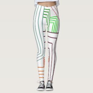 Leggings Lignes Art Déco