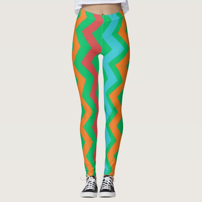 Leggings lignes colorées (Devant)