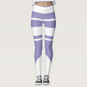 Leggings Lignes d'art Abstrait pastel Pale Lavender violet