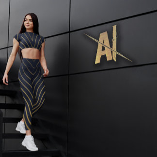 Leggings Lignes dorées, design moderne.