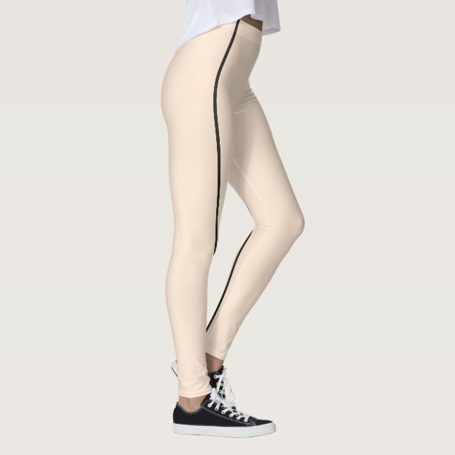 Leggings Lignes minces élégantes et orangées (Droite)