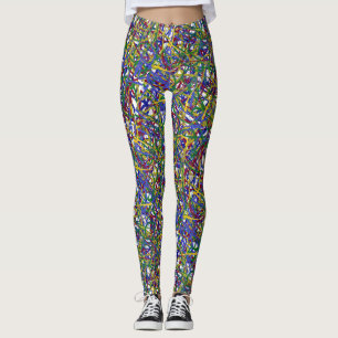 LEGGINGS LIGNES MULTICOLORED