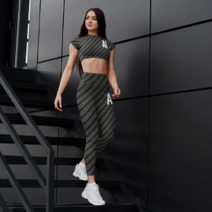 Leggings Lignes noires, design moderne.
