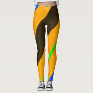 Leggings Lignes orange
