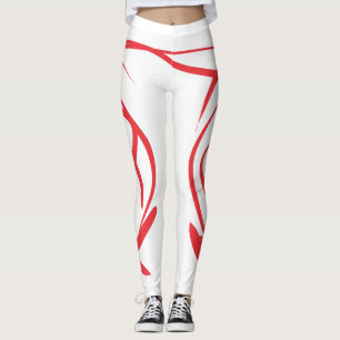 Leggings Lignes rouges
