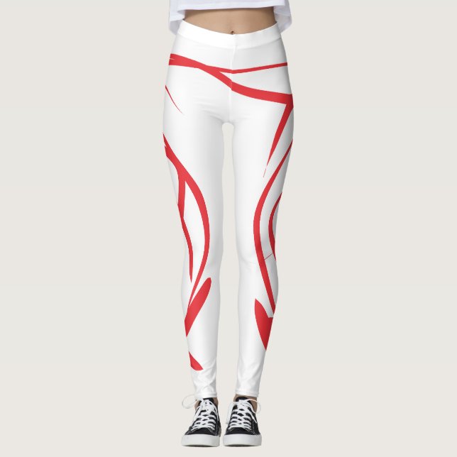 Leggings Lignes rouges (Devant)