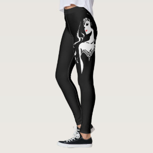 Leggings Ligue de Justice   Wonder Woman Noir Pop Art