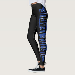 Leggings Ligue de la justice Logo de la Blue Stroke Justic