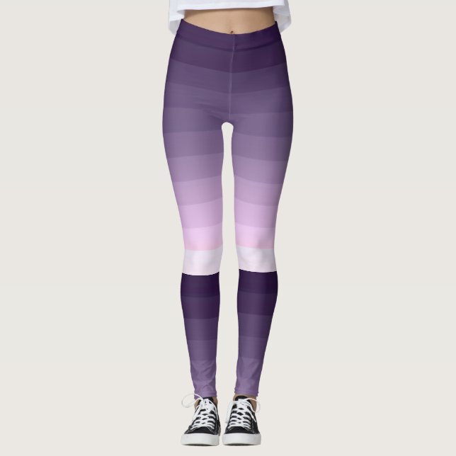 Leggings Lilac, rayé (Devant)
