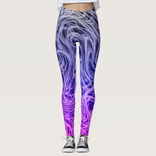 Leggings Linéaire déformé2 pourpre - Légendes
