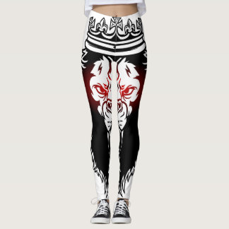 Leggings lion aux yeux rouge