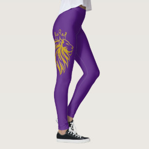 Leggings Lion Avec Couronne - Style Or 2
