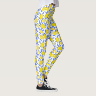 Leggings Lions Bleus Méditerranéens