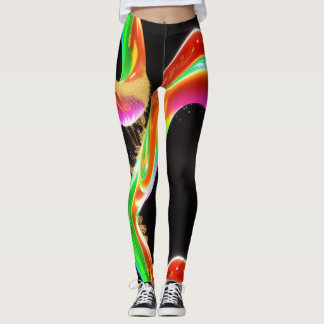 Leggings Liquid Dreams : Mémerizing Abstrait liquide Luxury