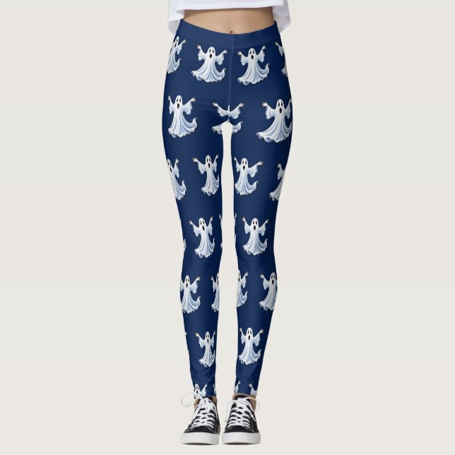 Leggings Little Éffrayant Ghost - Halloween 11 - Fun Fun (Devant)