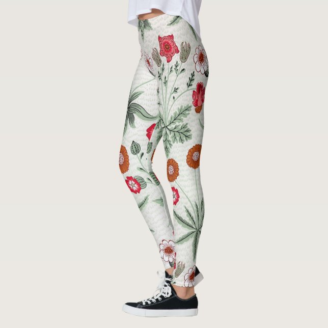 Leggings Lively Floral Pattern colorful flowers (Gauche)