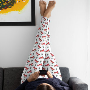 Leggings Livraison Rouge mignonne Voiture de Noël Pyjama Pa