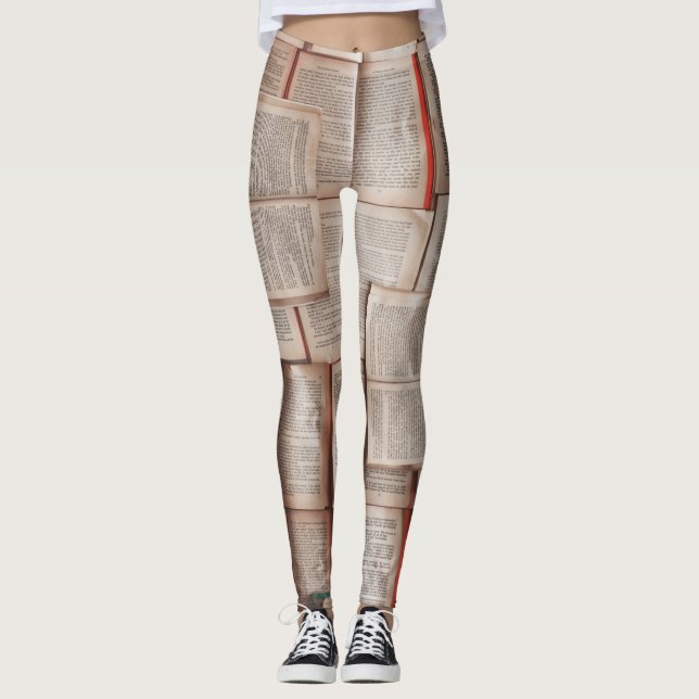 Leggings Livres vintages (Devant)