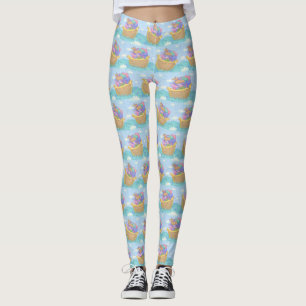 Leggings L'Motif religieux noir de Noé