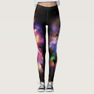 Leggings L'oeuvre Cloud de SlipperyJoe abstraite surre vibr