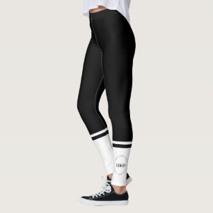 Leggings Logo d'affaires circulaire personnalisé minimalist
