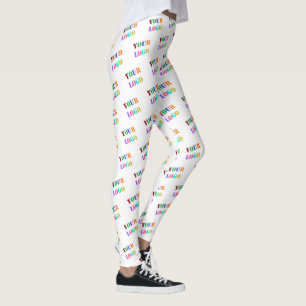 Leggings Logo Personnalisé Photo Promotionné Personnalisé M