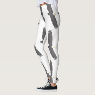 Leggings L'oiseau d'aigle de sports personnalisent des