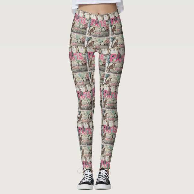 Leggings Long Paris France (Front)