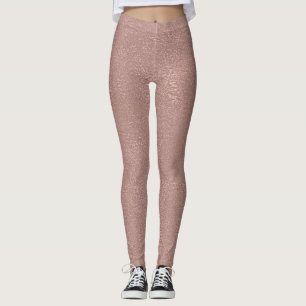 Leggings L'or rose rougissent les parties scintillantes