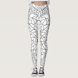 Leggings Lotus Flower Mandala