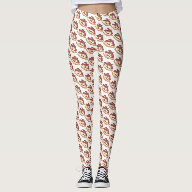 Leggings Louisville Kentucky Hot Brown ouvert Sandwich KY (Devant)