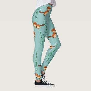 Leggings Loutres nageant