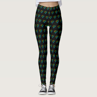 Leggings Love Heart Motif