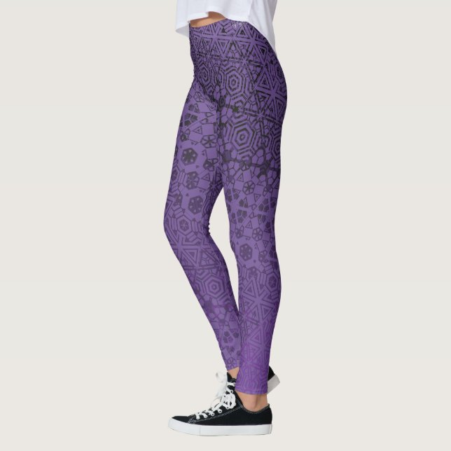 Leggings L'ultraviolet lâché (Gauche)