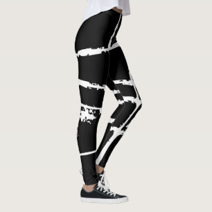 Leggings Lumière Blanche Raffinée Grunge Moderne Maille Sal