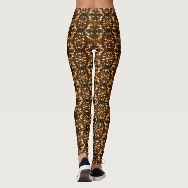 Leggings Lumières de Noël du lever du soleil Muted Motif 22 (Dos)