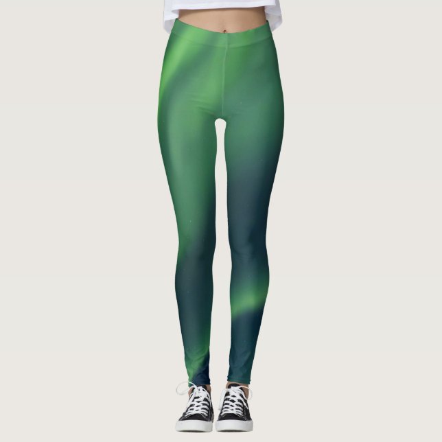 Leggings Lumières du Nord Aurora Borealis Yoga Pantalon ver (Devant)