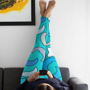 Leggings Lune bleue nuageuse